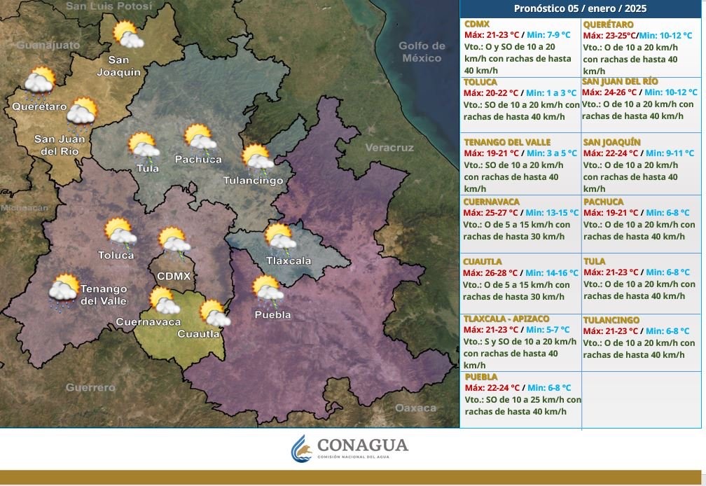 Prevalecerán temperaturas de 0 a 5 grados en zonas altas de Hidalgo