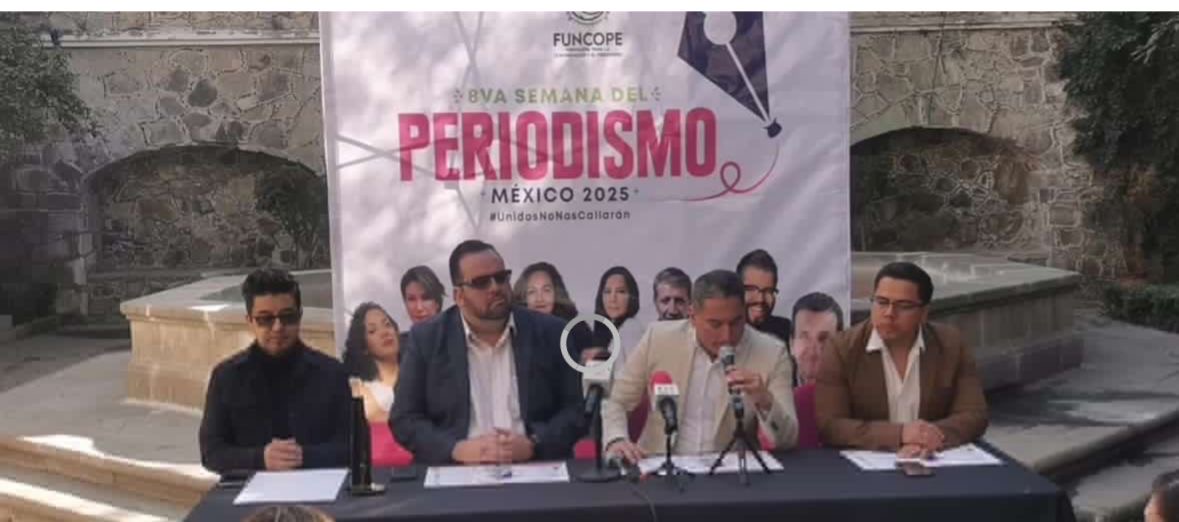 Presentan cartel de actividades de la Semana del Periodismo México 2025