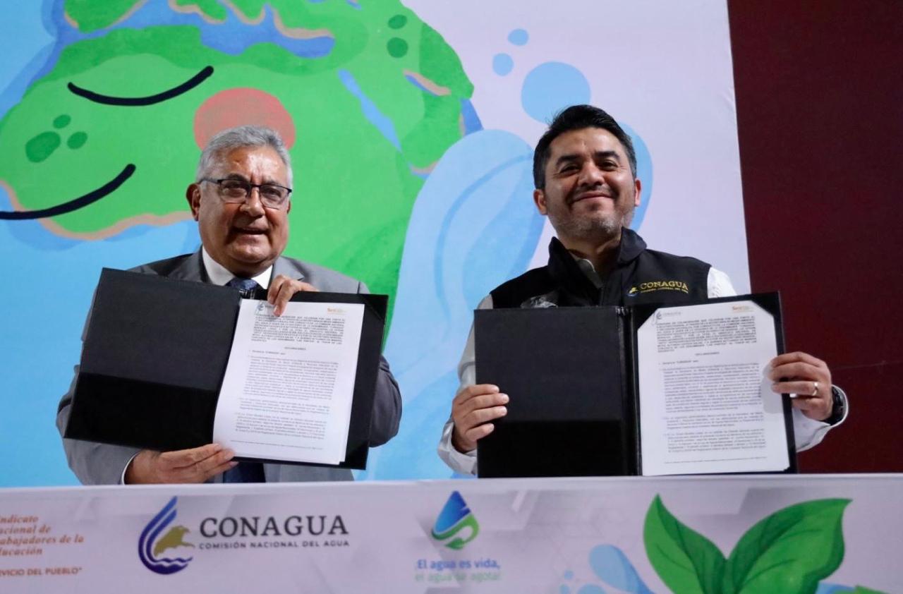 Convenio entre Conagua y SNTE para fomentar el cuidado del agua