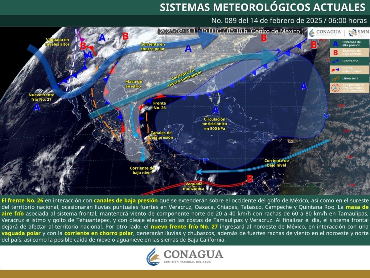 Continúan lluvias aisladas de 0.1 a 5 mm en Hidalgo