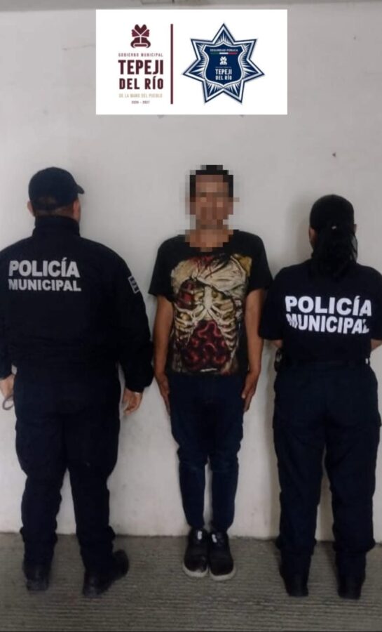 Detienen a hombre armado en Tepeji del Río.