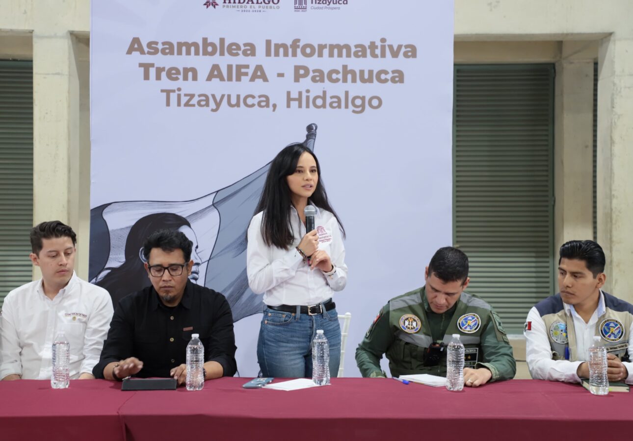 Confirma Gretchen Atilano estación del tren AIFA–Pachuca en Huitzila