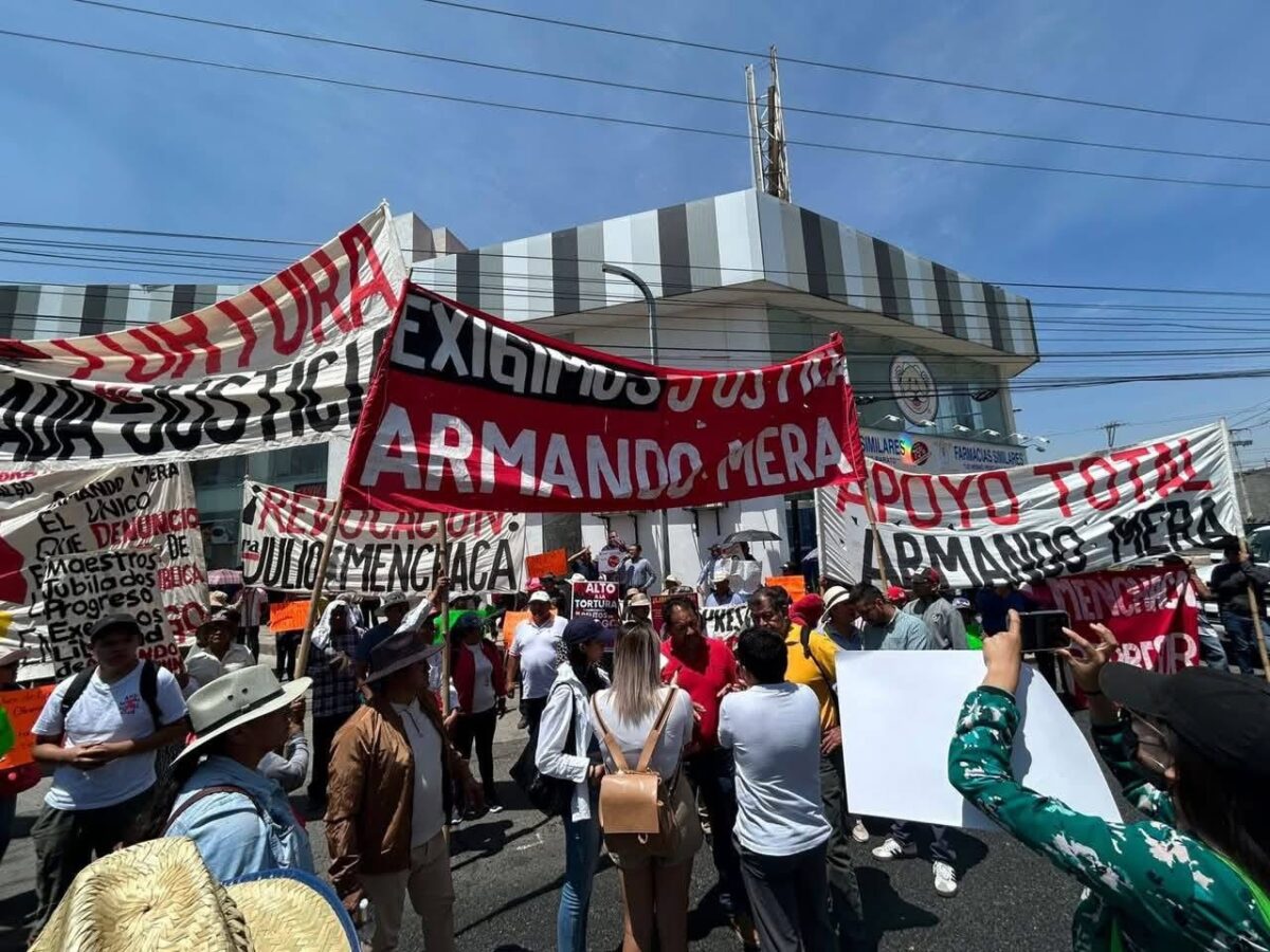 Protestan en Pachuca por “presos políticos”.