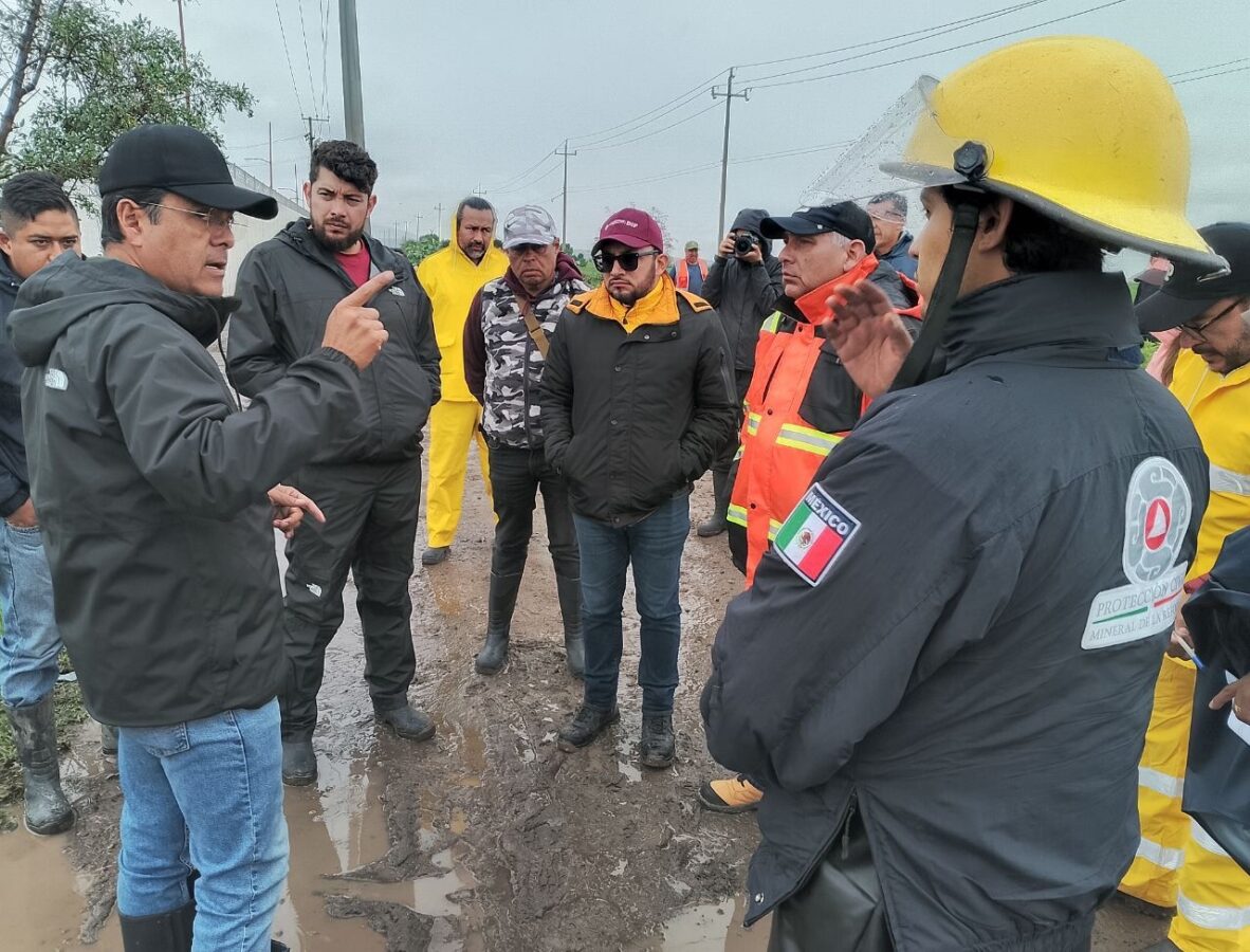Controlan emergencia por lluvias, en Mineral de la Reforma