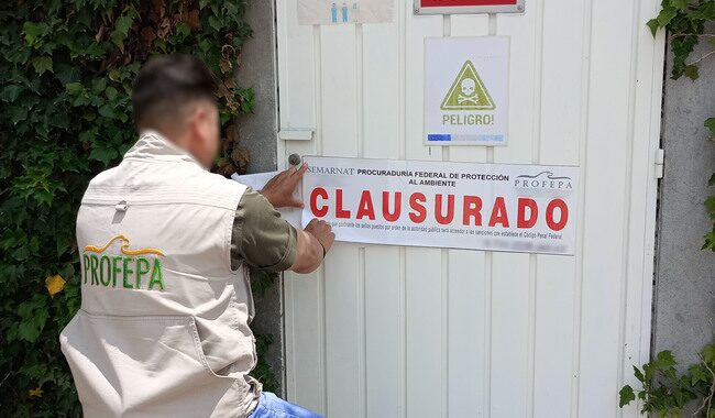 Clausura Profepa almacén de residuos peligrosos en hospital de Hidalgo.