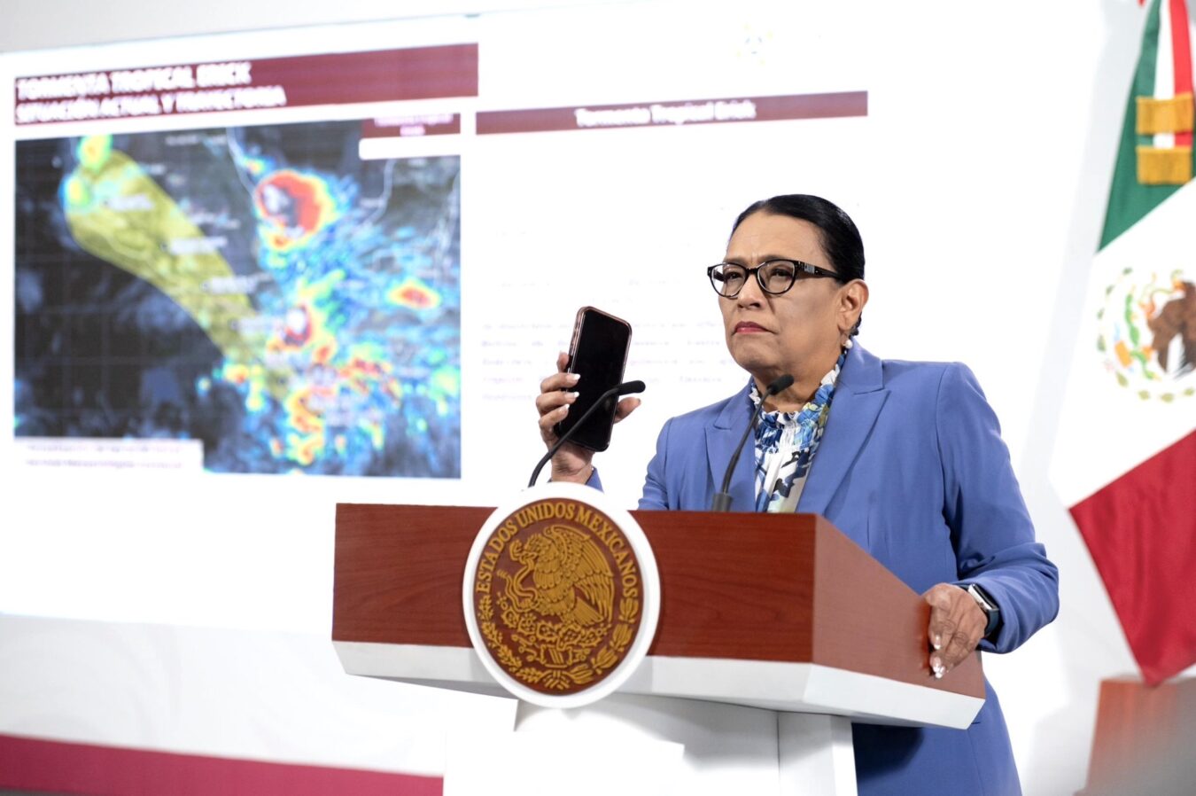 Inician acciones de seguridad por la tormenta tropical Erick