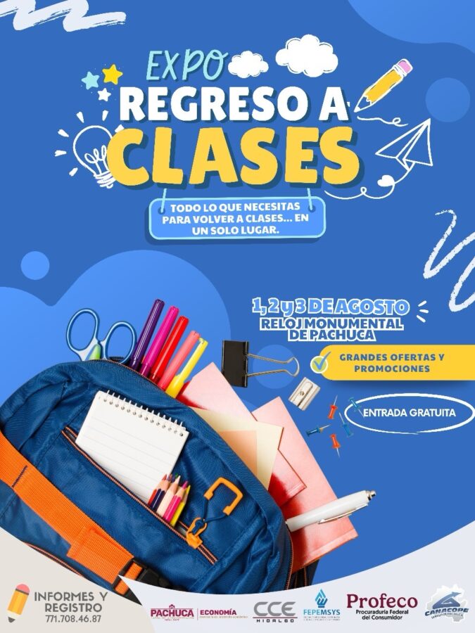 Realizará Canacope la Expo “Regreso a Clases 2025” en la Plaza Independencia