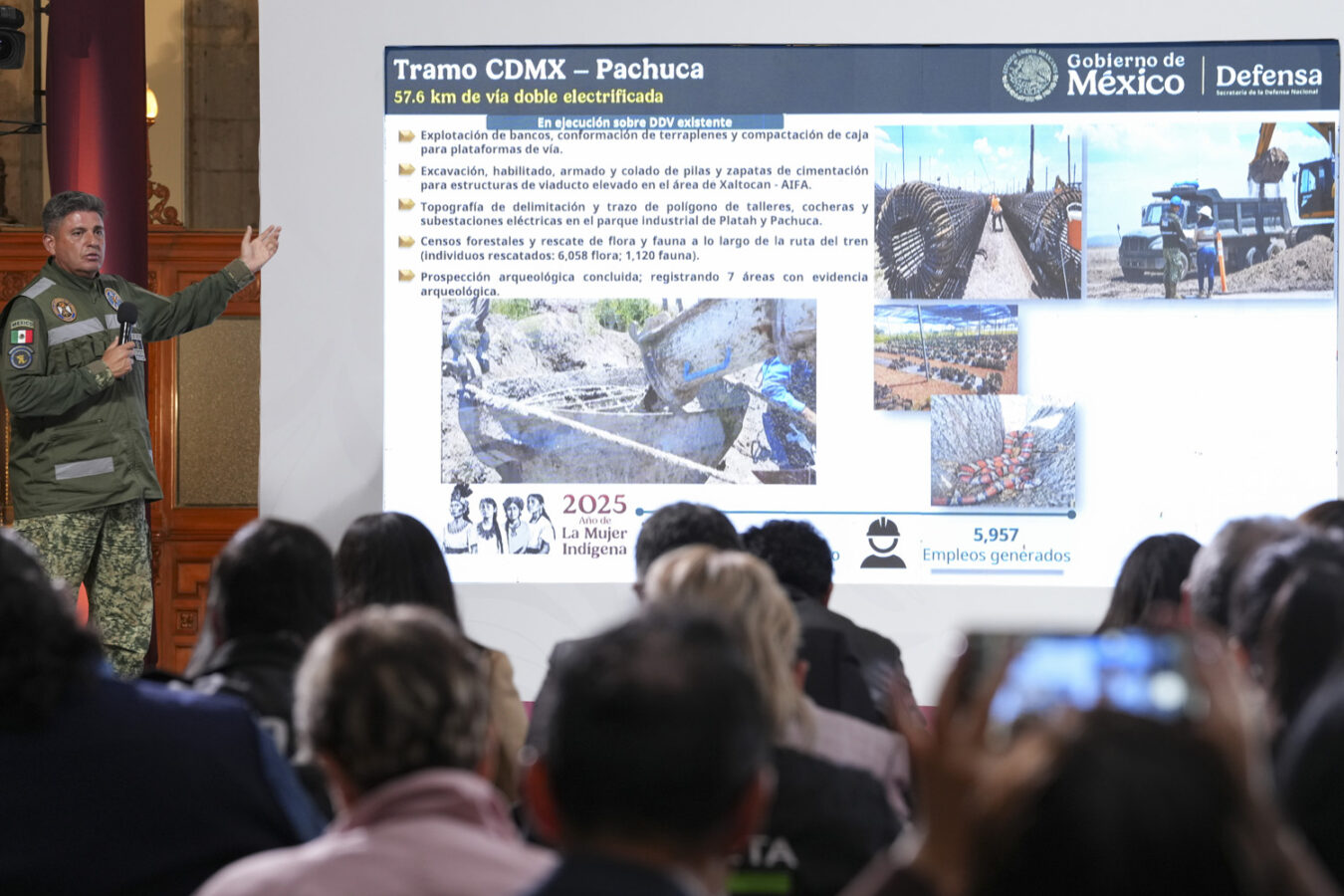 Coadyuva Sedena en construcción de infraestructura ferroviaria 