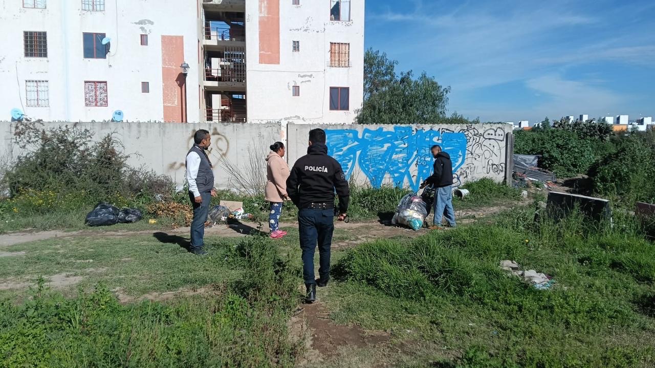 Continúan las sanciones para quienes abandonan basura en Mineral de la Reforma