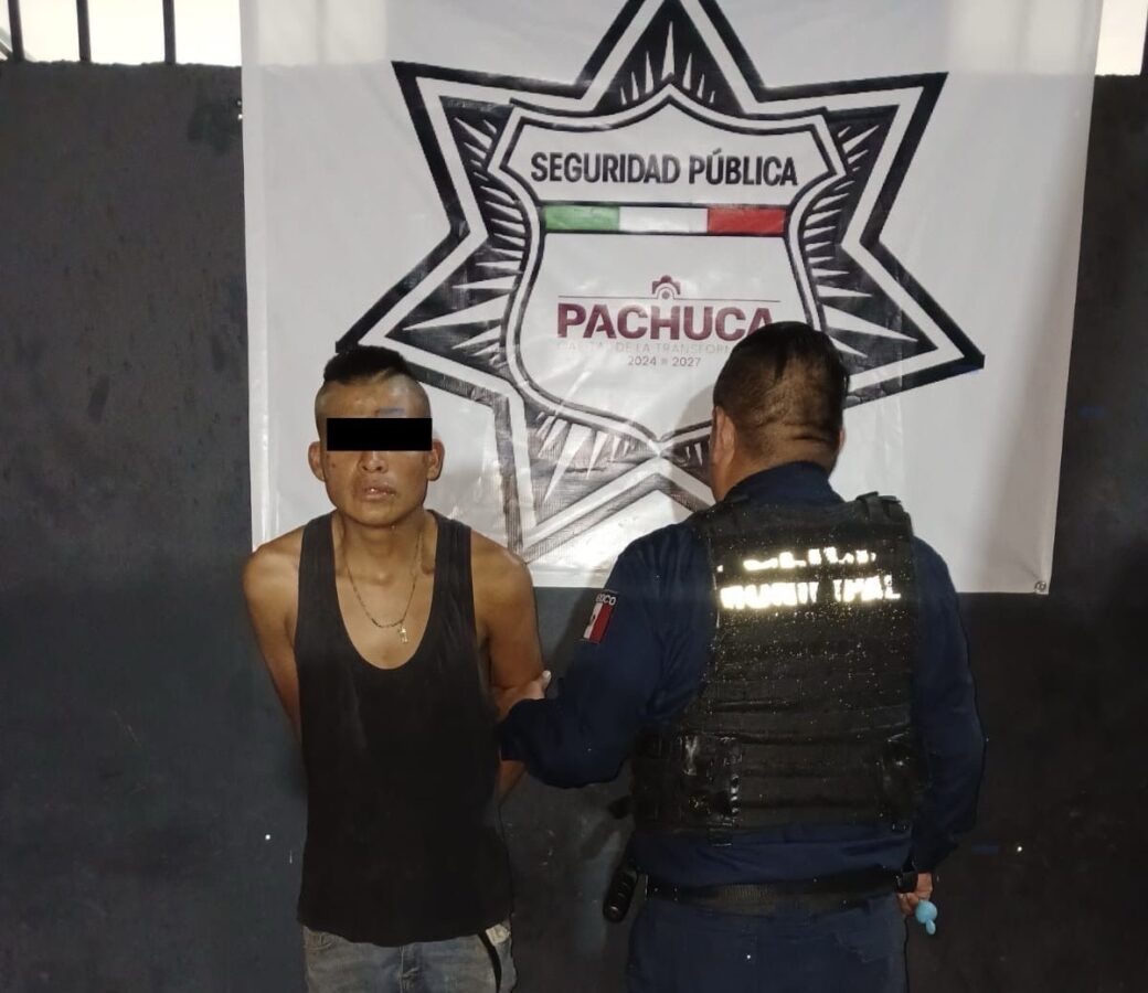 Detienen a sujeto con drogas en la colonia Centro de Pachuca