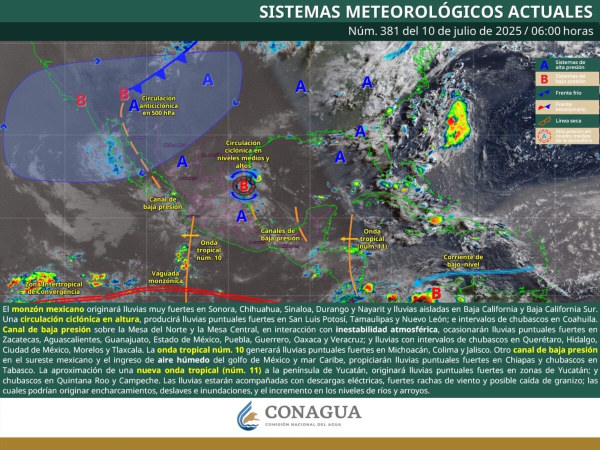 Continúan en Hidalgo los intervalos de chubascos