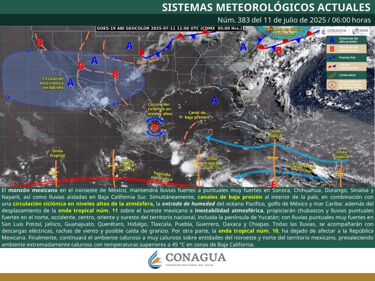 Continúan lluvias fuertes en Hidalgo