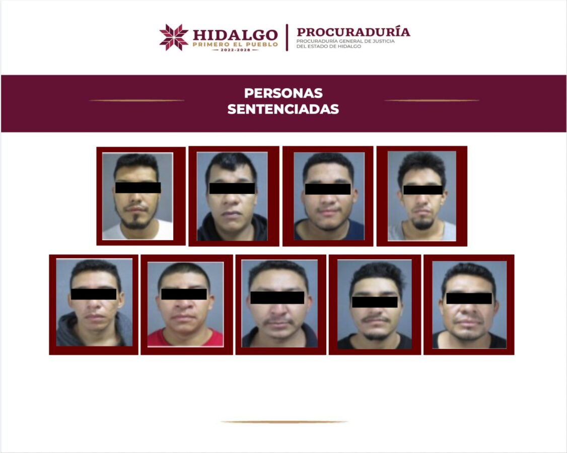 Logra PGJEH 160 años de prisión para secuestradores.
