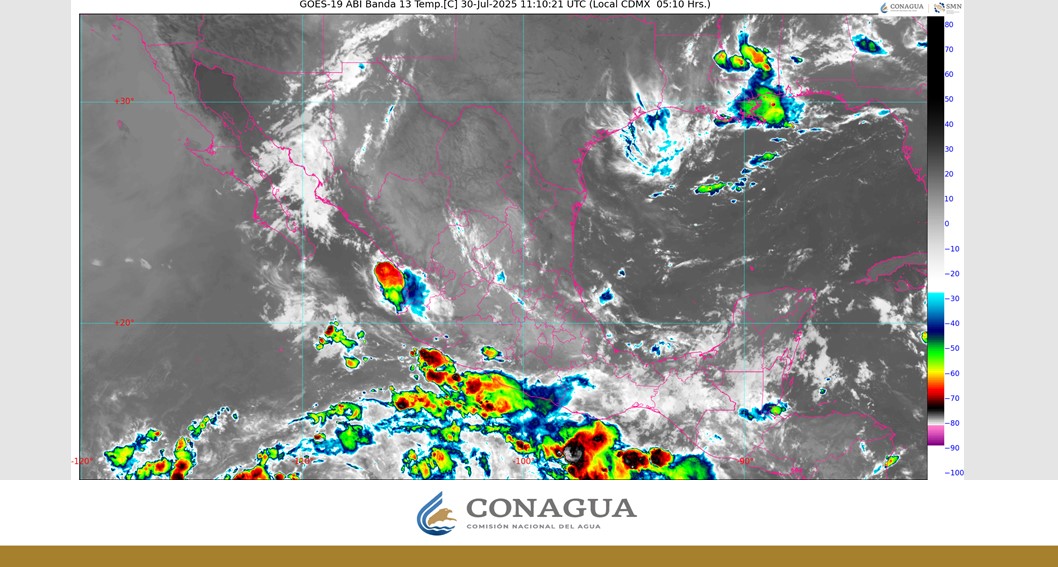 Prevén para Hidalgo intervalos de chubascos de 5 a 25 mm