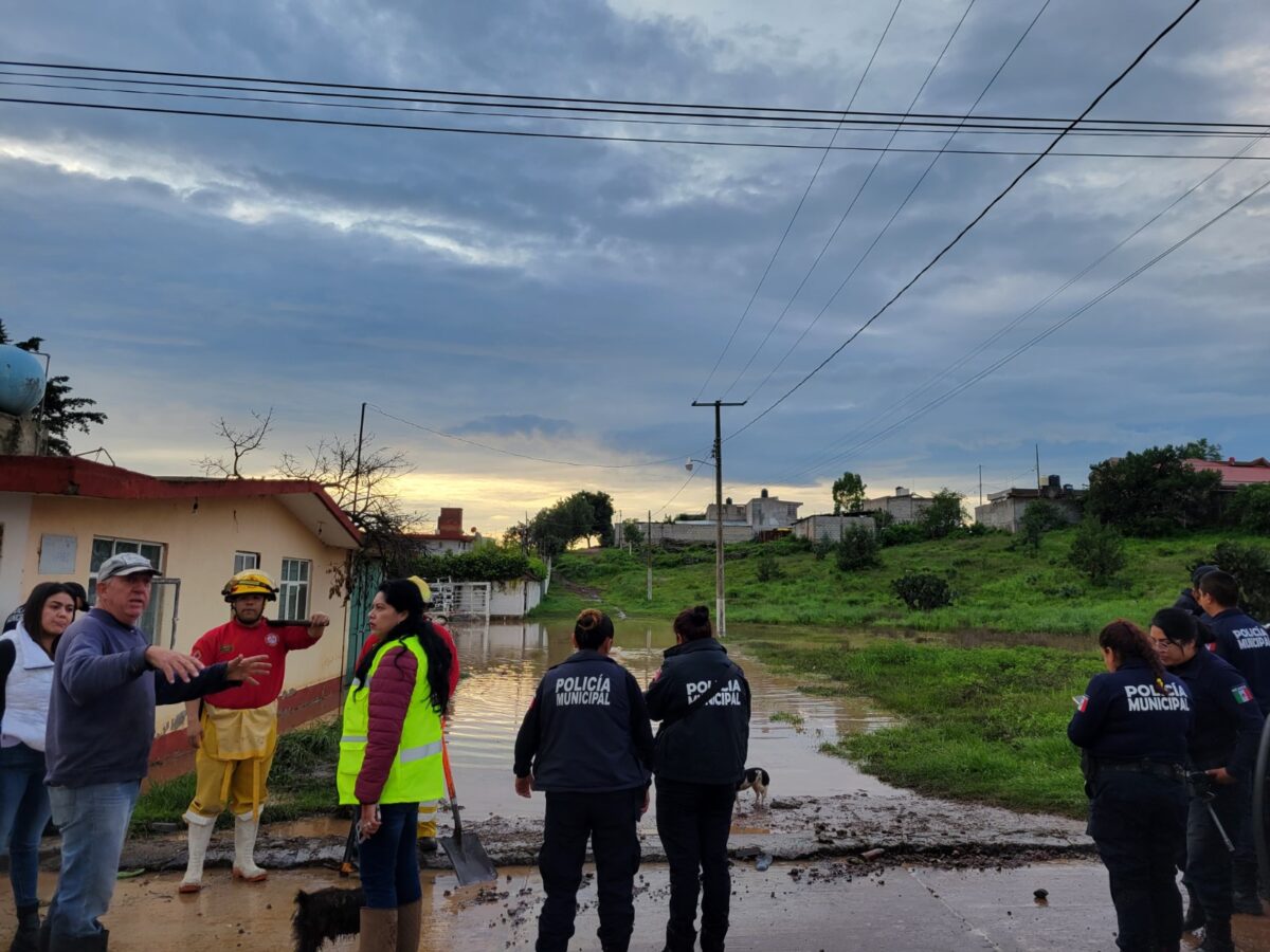 Responde gobierno de Tulantepec ante afectaciones por lluvia en La Joya