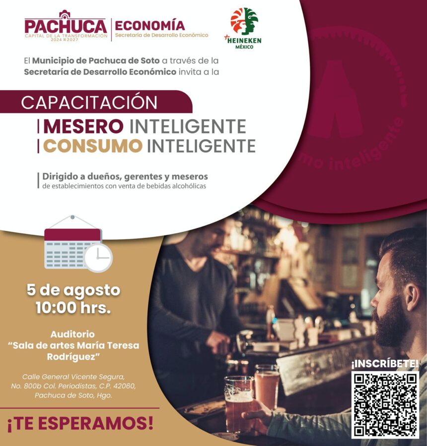 Capacitarán a meseros y gerentes para mejorar atención y seguridad en Pachuca