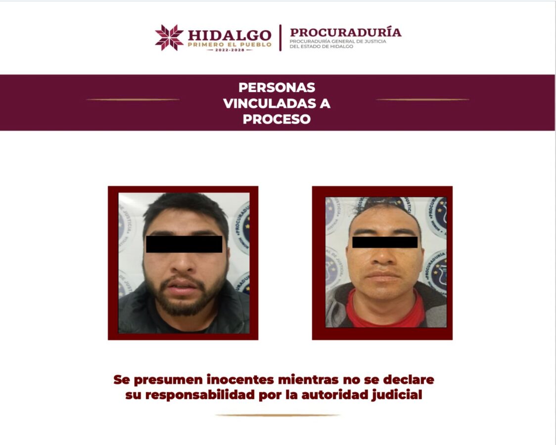  Dos personas enfrentan proceso penal por homicidio doloso ocurrido en Tulancingo de Bravo