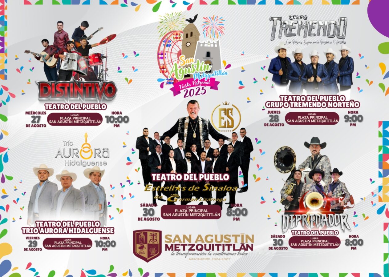 Feria Patronal 2025 en honor a San Agustín de Hipona