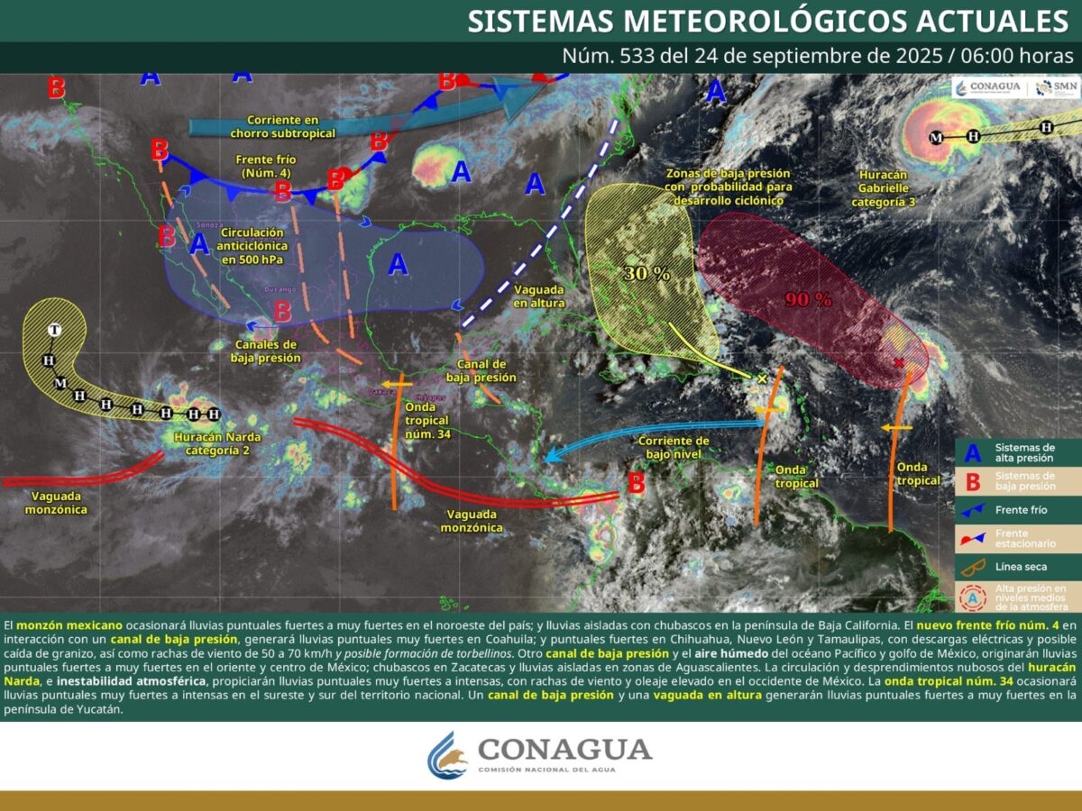 Pronostican para Hidalgo chubascos con lluvias fuertes