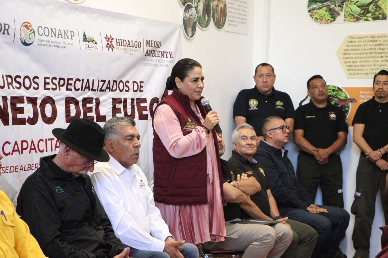 Hidalgo, sede de curso en combate a incendios forestales.