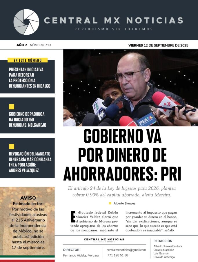 CentralMX | Viernes 12 de septiembre de 2025