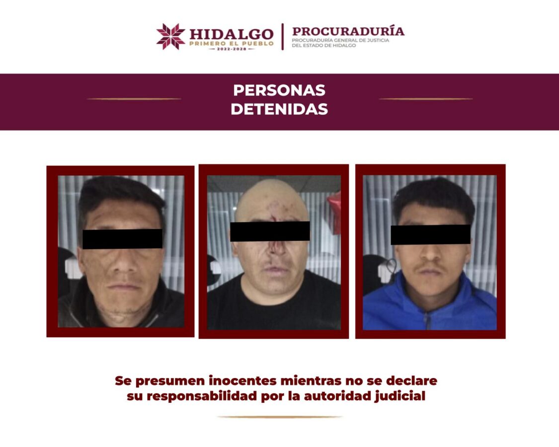 Agentes de la PGJEH abaten a tres delincuentes.