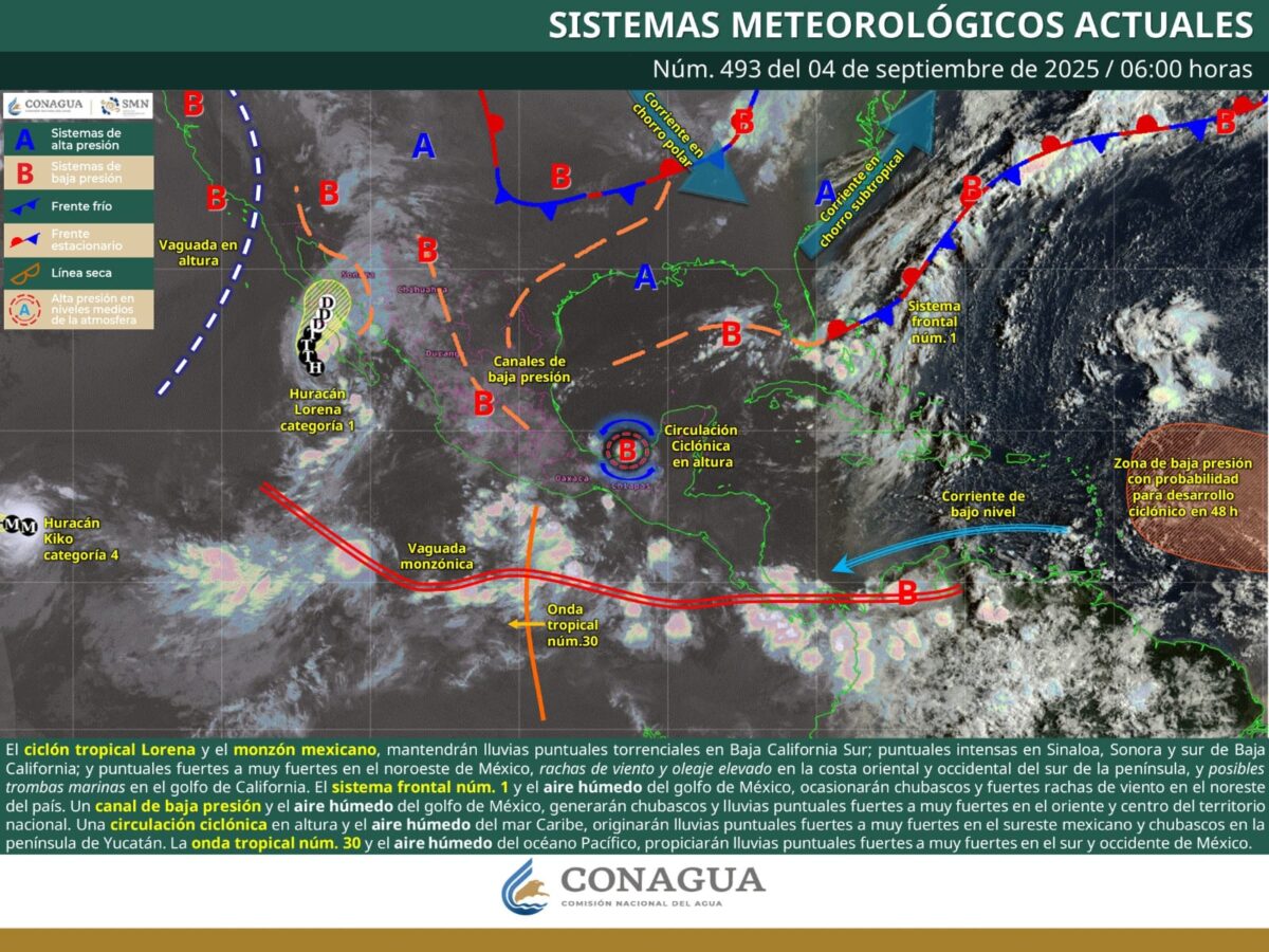 Prevén para Hidalgo intervalos de chubascos de 5 a 25 mm