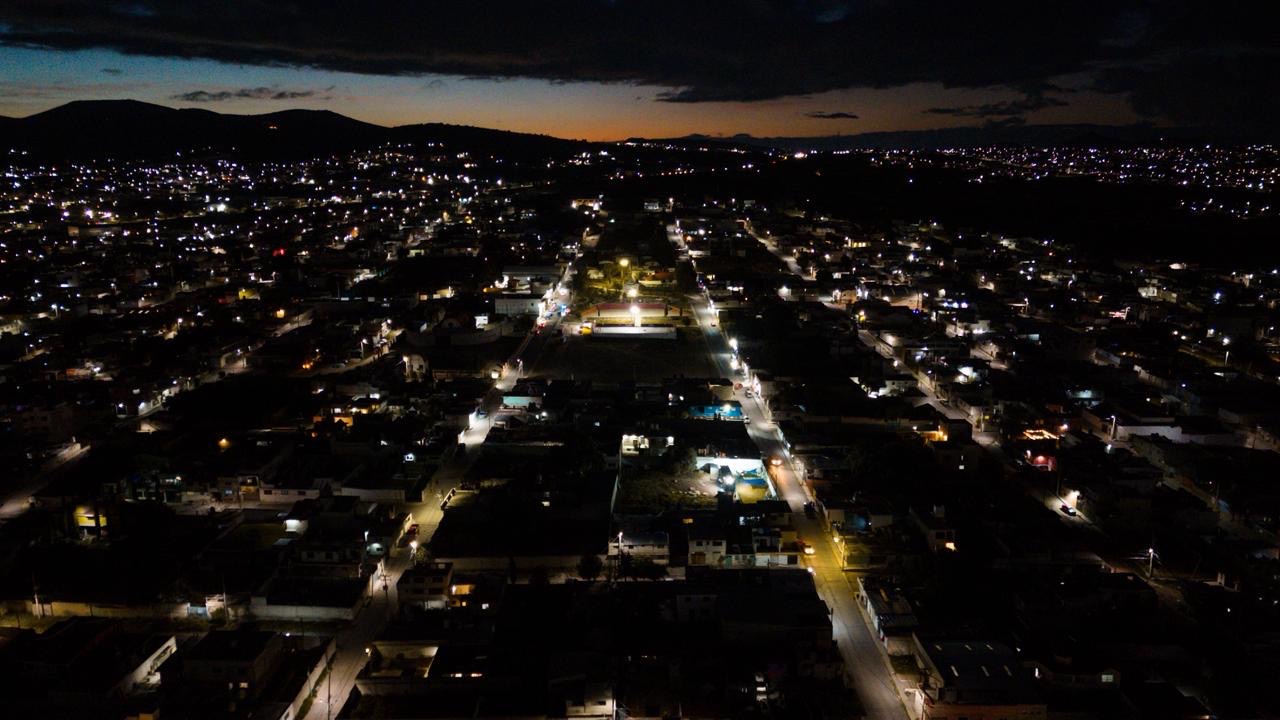 Fortalecen infraestructura de alumbrado público en Nopancalco