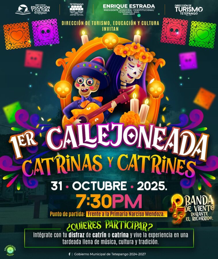Día de Muertos en Tetepango, con arte, color y cultura