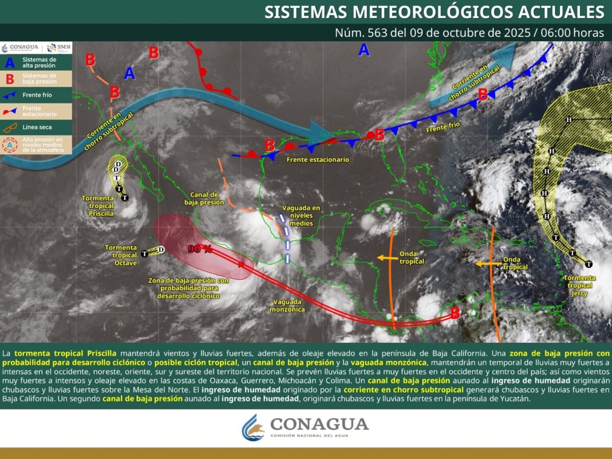 Pronostican para el noreste de Hidalgo lluvias intensas