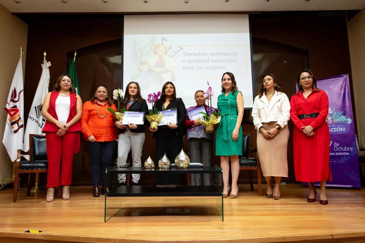 Entrega IEEH preseas del “Premio 17 de Octubre” 2025 a  mujeres hidalguenses