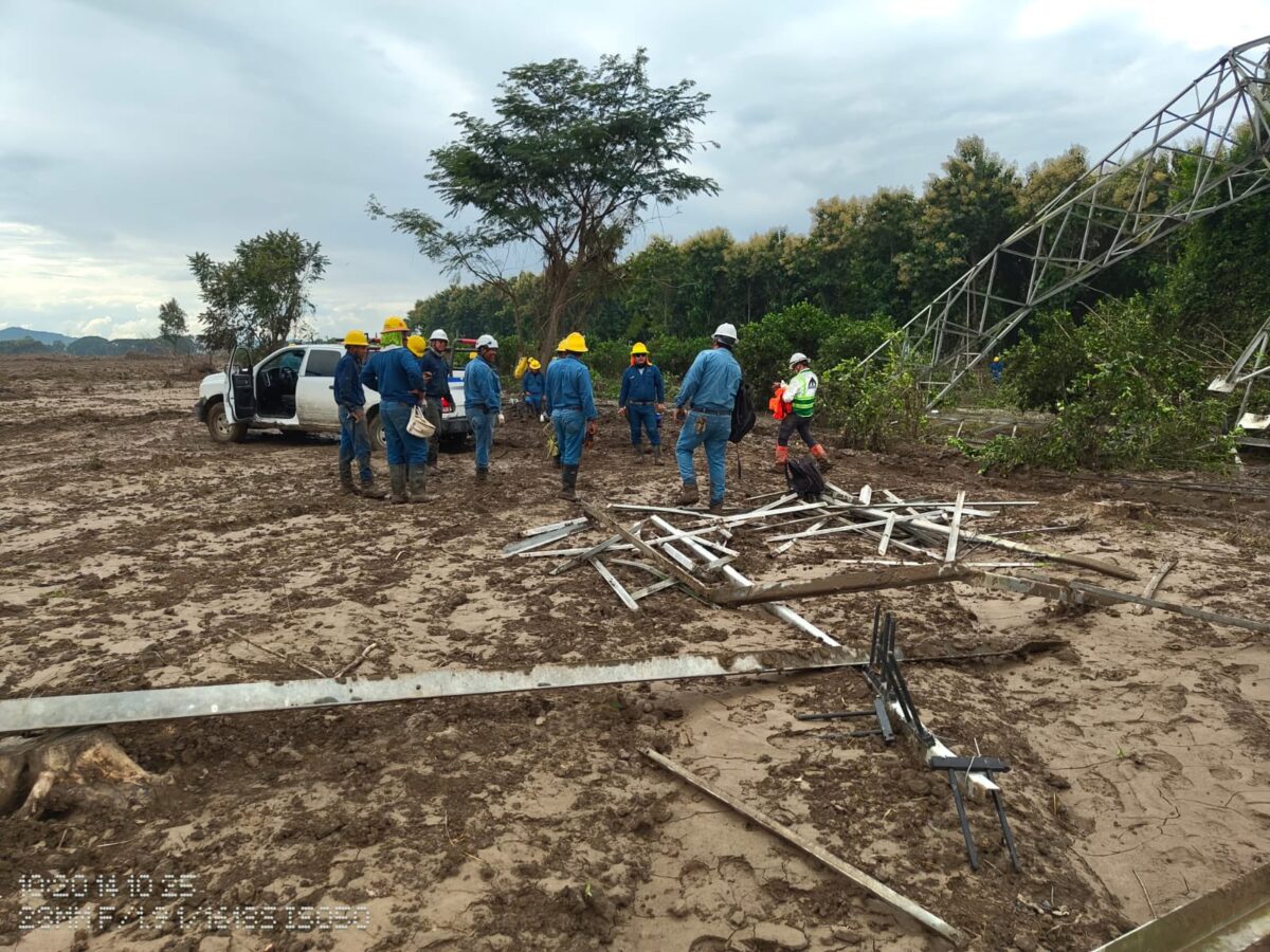 Avanza restablecimiento del suministro de energía eléctrica