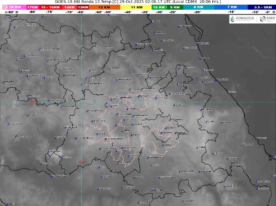 Prevén más lluvias en Hidalgo por el frente frío número 11