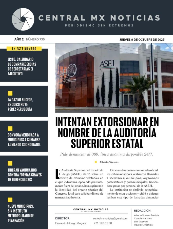 CentralMX | Jueves 9 de octubre de 2025