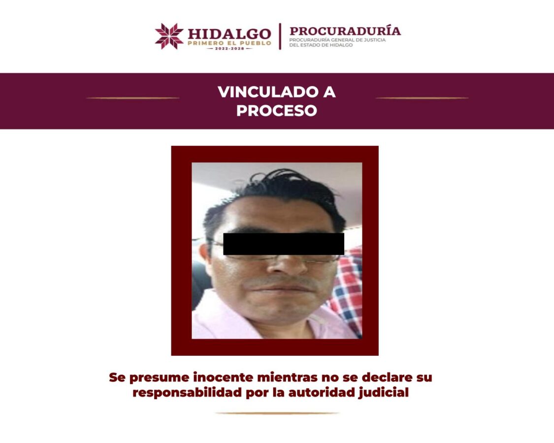 Logra PGJEH vincular a proceso al presunto feminicida de Araceli