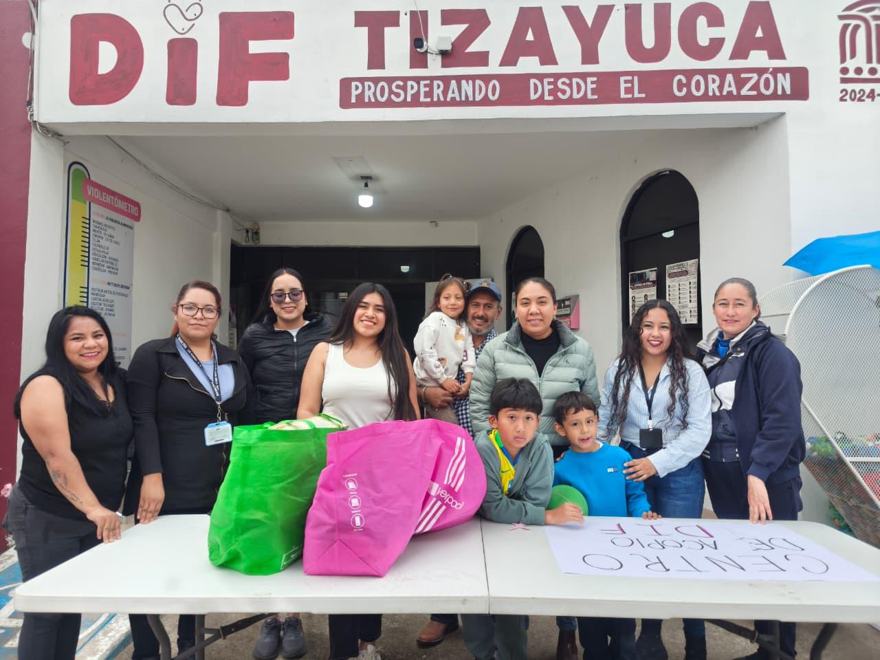 Activa Tizayuca Centro de Acopio en apoyo a damnificados