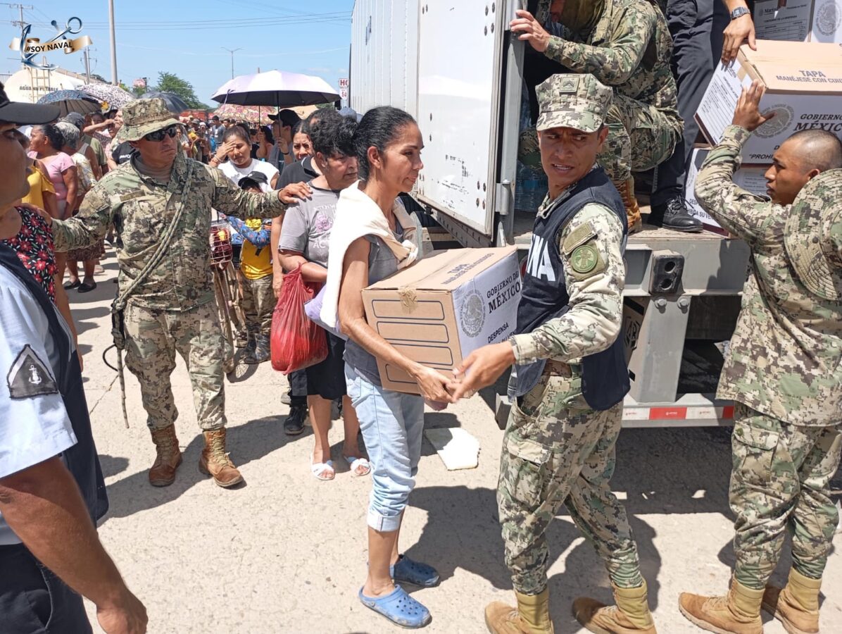 Marina moviliza elementos y maquinaria ante emergencia 