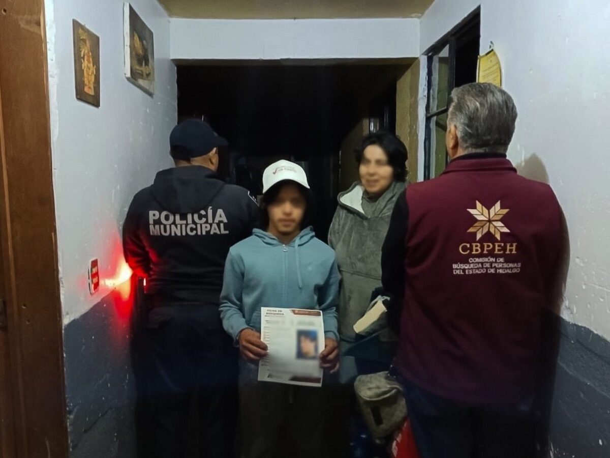 Localiza SSPTyV de Pachuca a joven que contaba con fecha de búsqueda