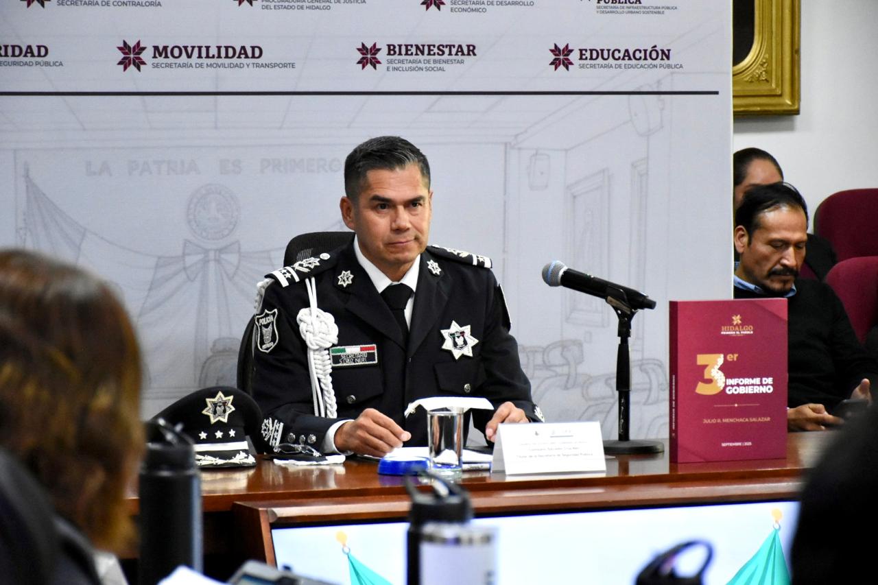 Hidalgo registra leve descenso en delitos de alto impacto.