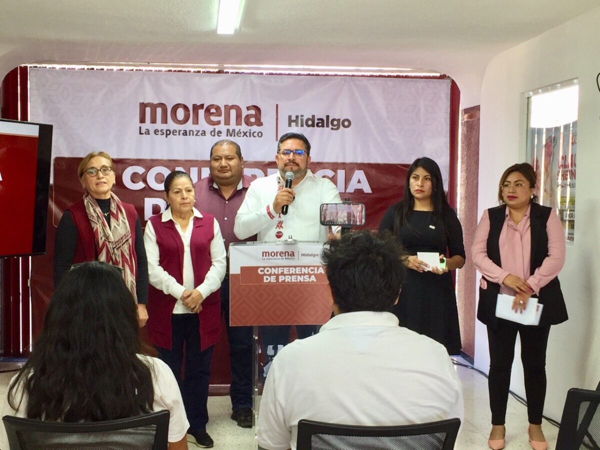 Condena Morena Hidalgo violencia en marchas del 15 de noviembre