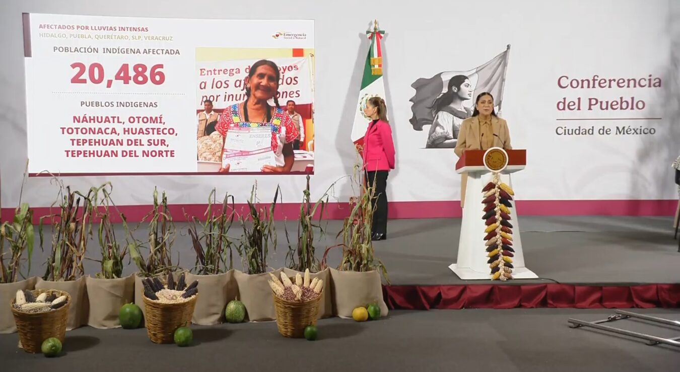 Apoyos por lluvias avanzan; reconstrucción iniciará en dos semanas.