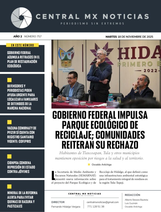 Edición impresa CentralMX 18 11 2025