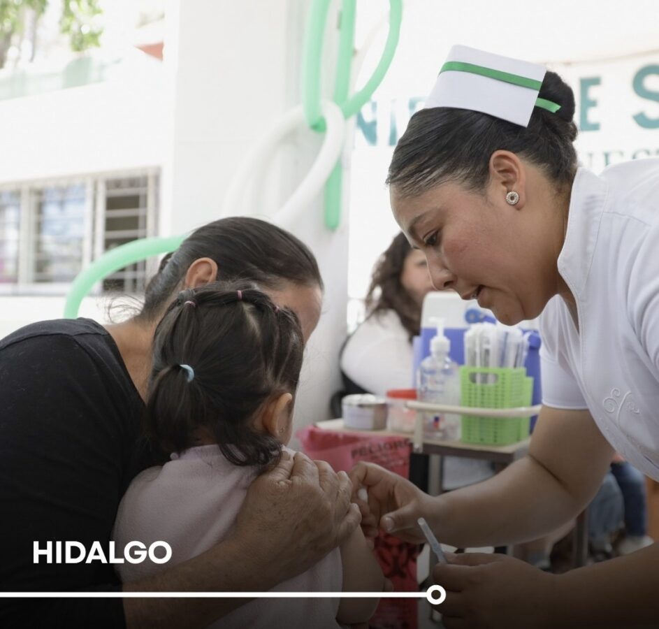 Refuerza IMSS Bienestar vacunación contra el sarampión con más de 90 mil dosis