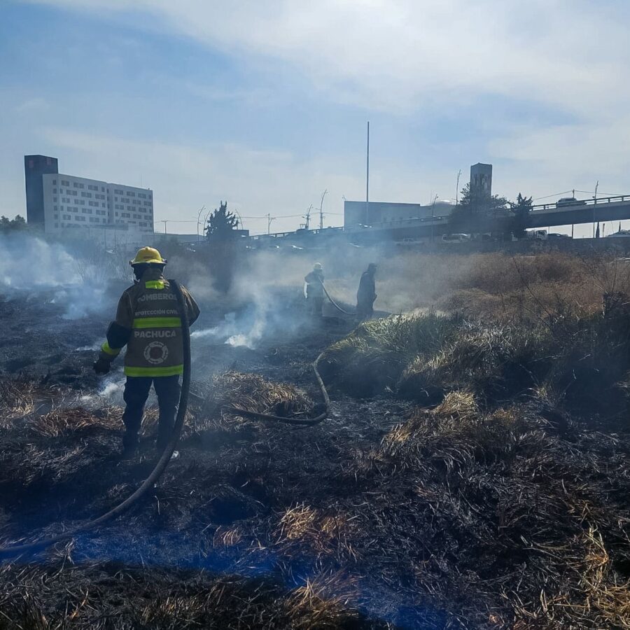 Sofoca PC de Pachuca incendio en bulevar Colosio