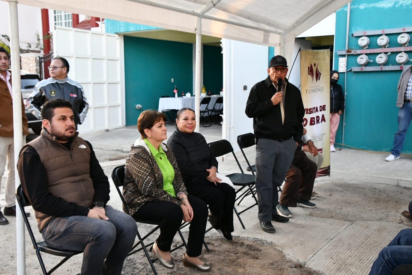 Entregan obra de drenaje sanitario en la colonia Nuevo Tulancingo.