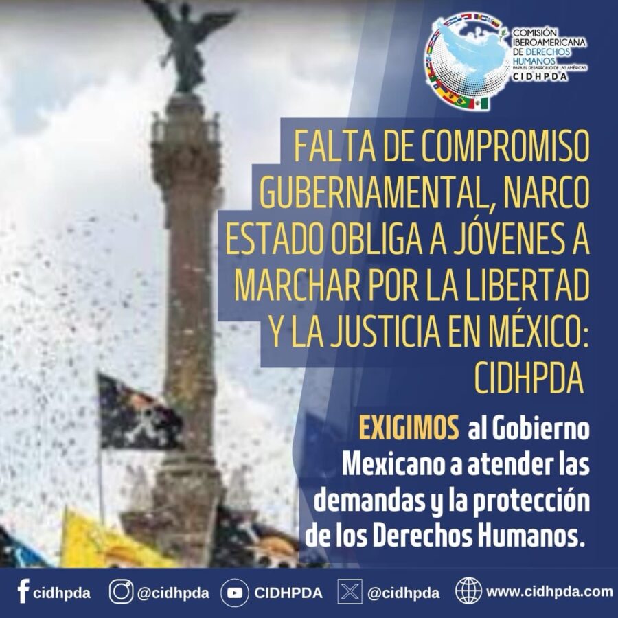 CIDHPDA condena represión de Estado contra jóvenes 