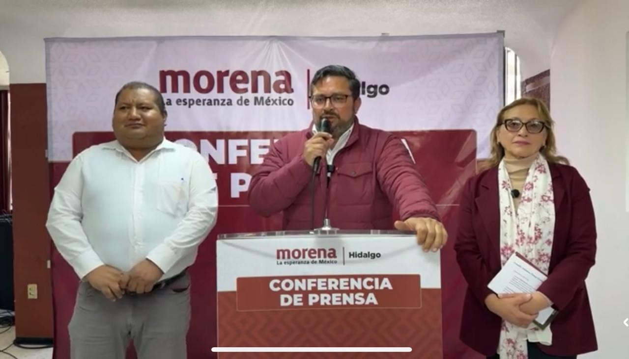 Morena respalda propuesta de gubernatura para mujeres en Hidalgo.