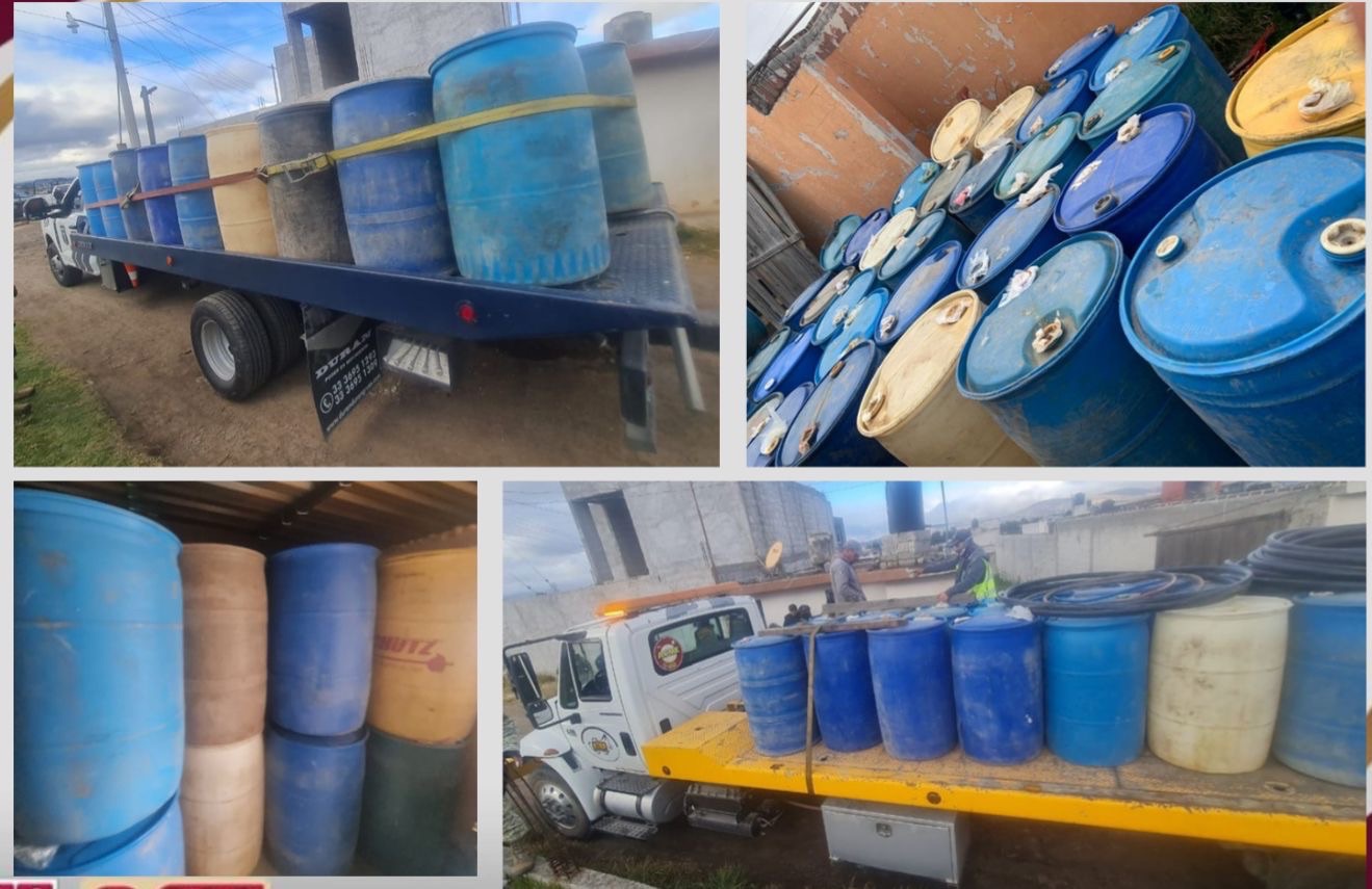 Golpe al huachicol: desmantelan centro ilegal de hidrocarburo en Hidalgo