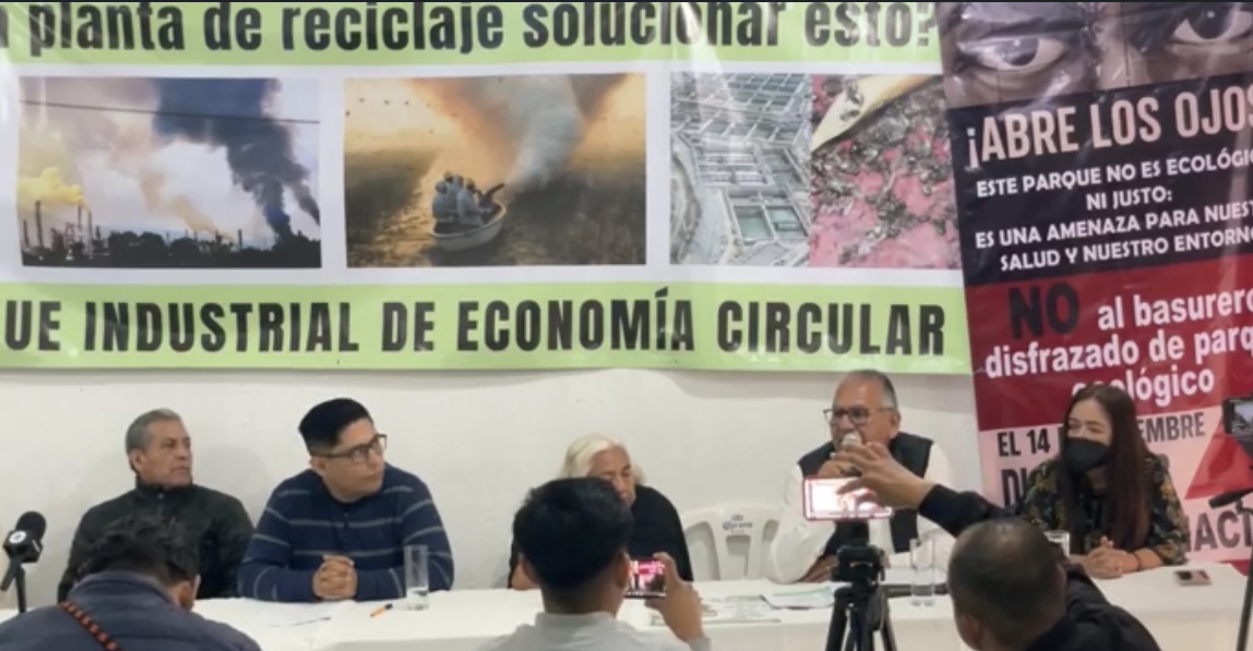 Colectivos ambientales anuncian marcha contra el Parque Ecológico y de Reciclaje de Hidalgo
