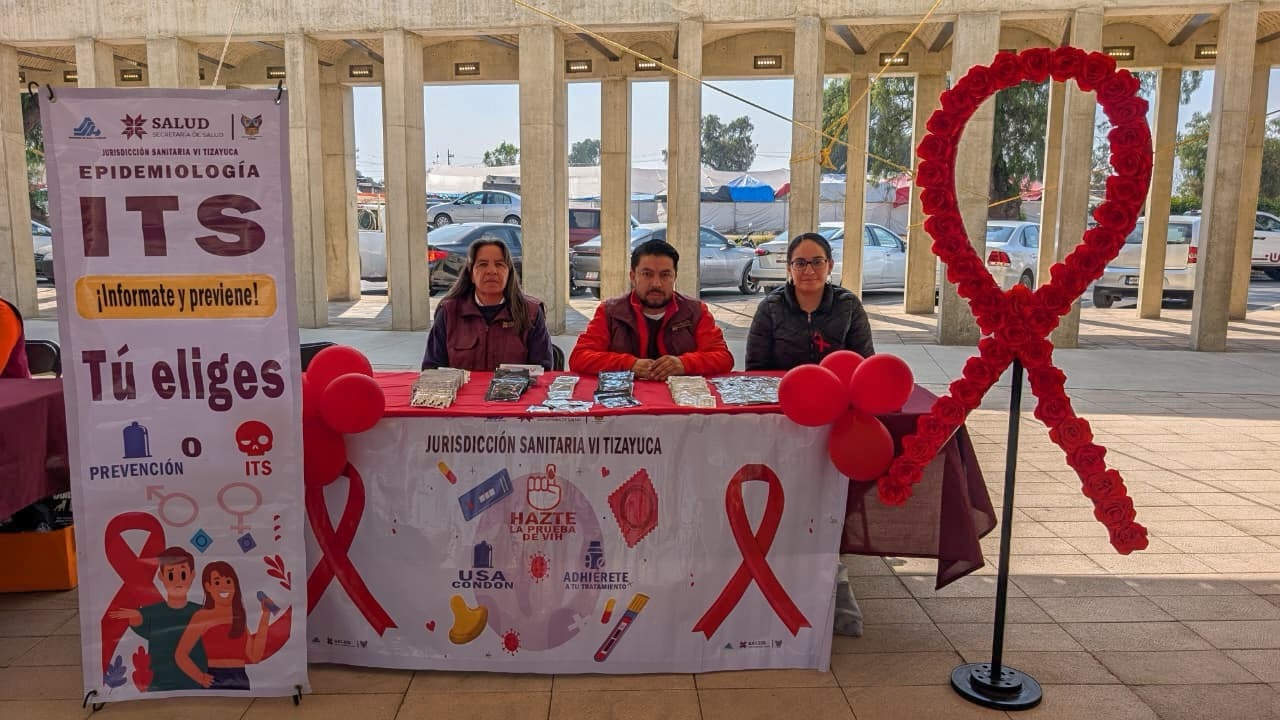 Con jornada de salud y pláticas de sensibilización, gobierno de Tizayuca se une a la lucha contra el VIH